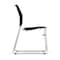 Officesource Stacked Seating Armless Stackable Side Chair with Chrome Frame OSSN6015BK - alternate 4